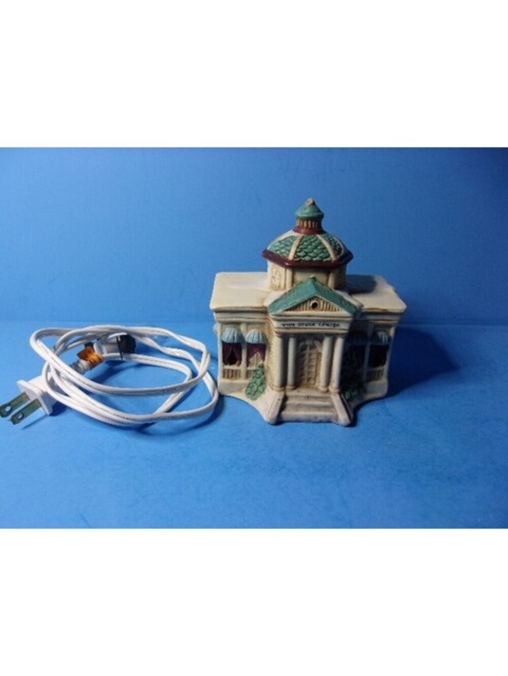 Vintage LR Wangs Brinns Town Opera Center Holiday Christmas Village with Light